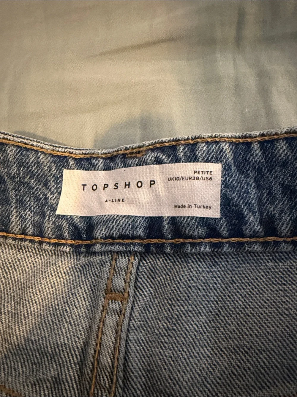 Topshop High-Rise Denim Shorts